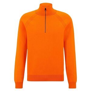 Boss Unisex Adult Fine Knit Regular Sweater Top / Bright Orange